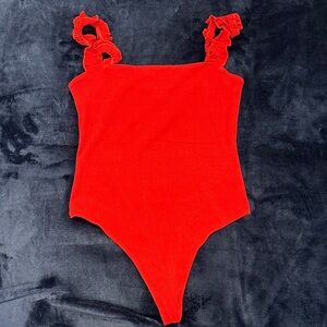 Aritzia Sunday best red body suit